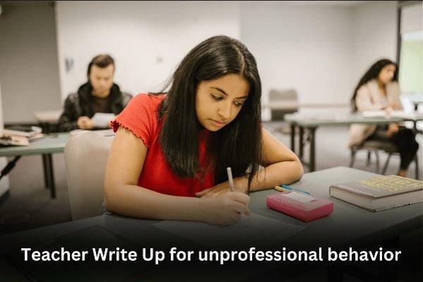 Teacher Write Up for Unprofessional Behavior With Examples