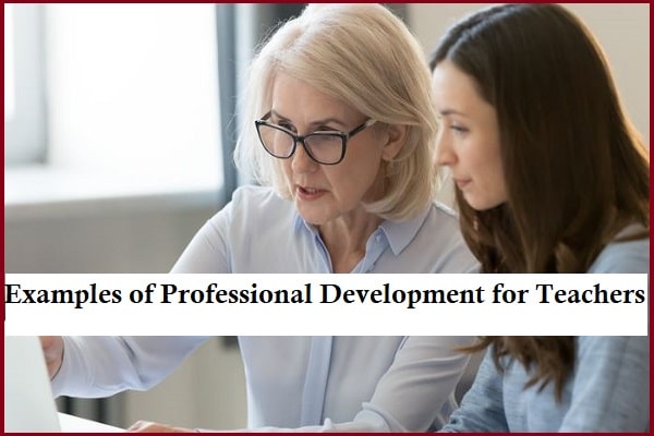 Examples of Professional Development for teachers