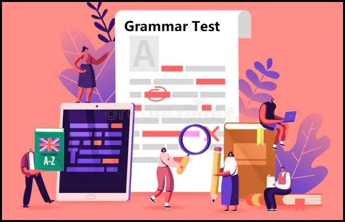 Free English grammar test with answers