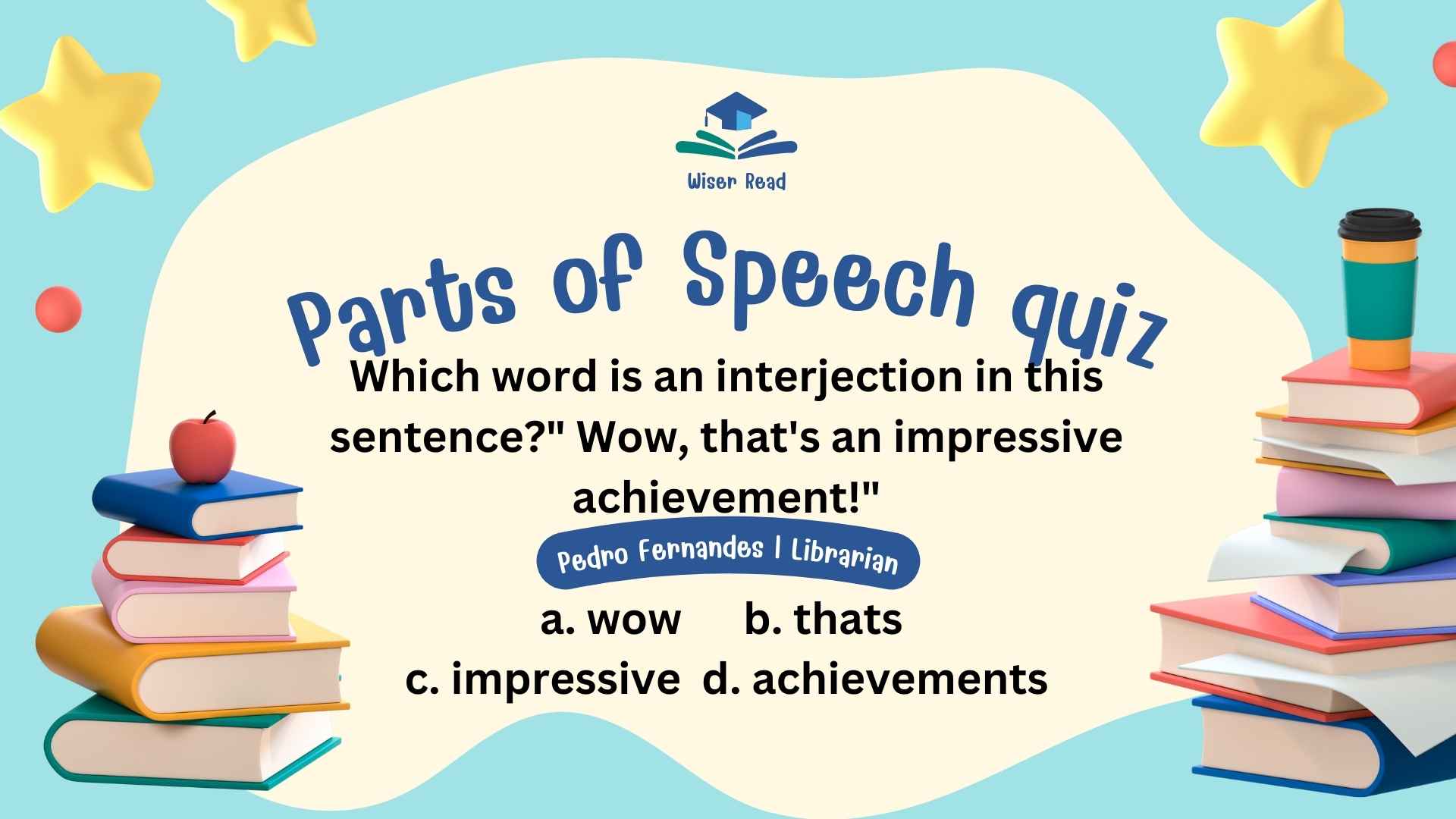 Difficult Parts of Speech Quiz