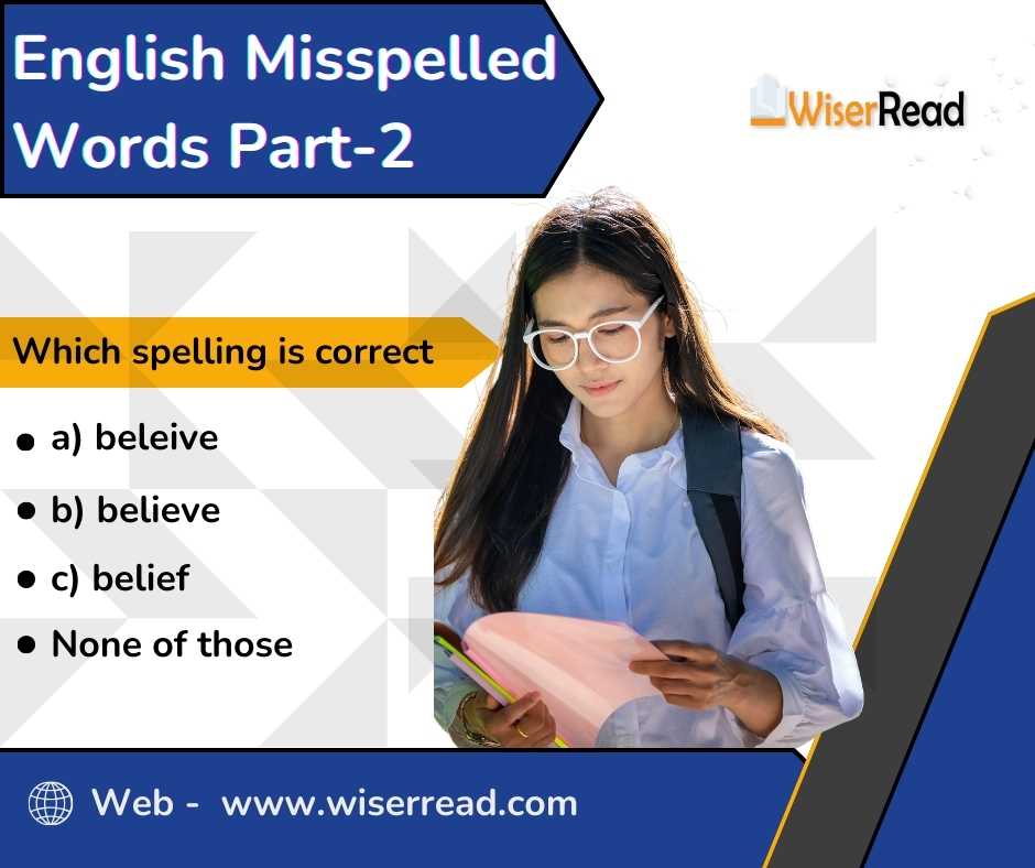 English Misspelled Words Part 2