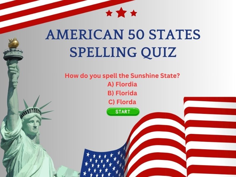 50 States Spelling Quiz