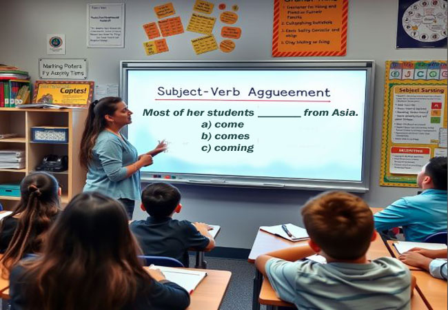 Subject Verb Agreement quiz