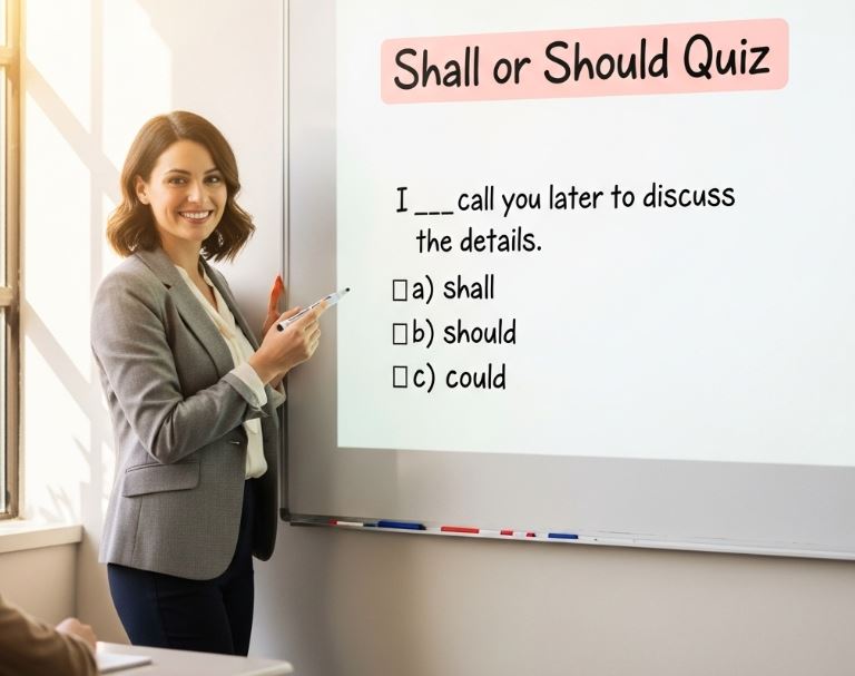 Shall or Should Quiz
