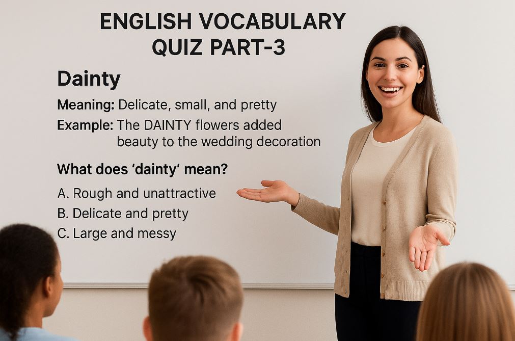English Vocabulary Quiz Part-3