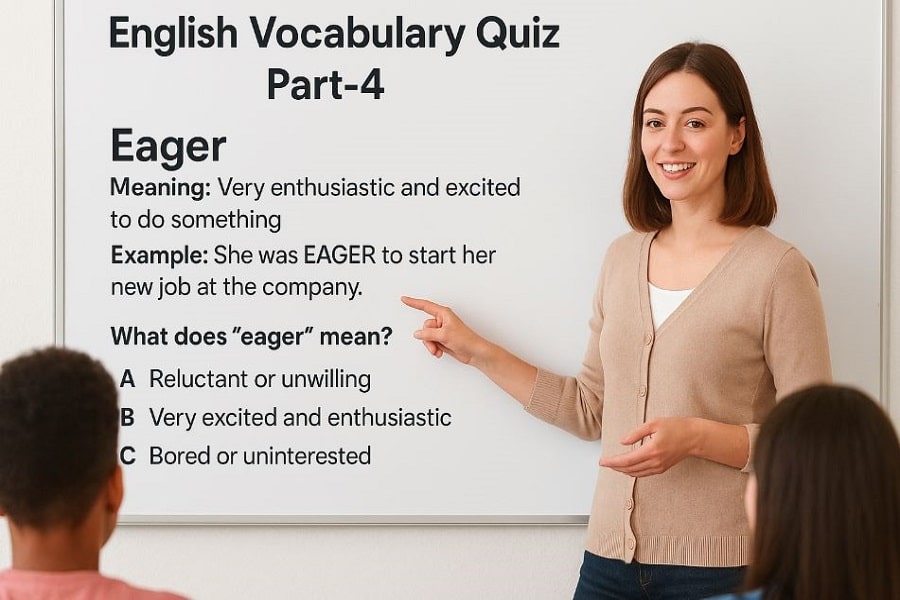 English Vocabulary Quiz Part-4