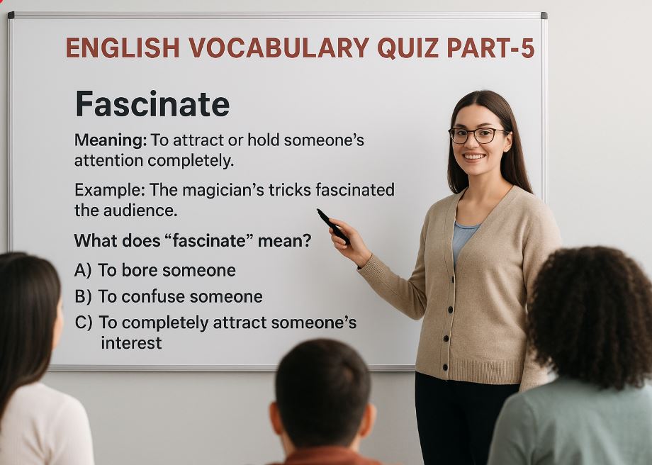 English Vocabulary Quiz Part-5