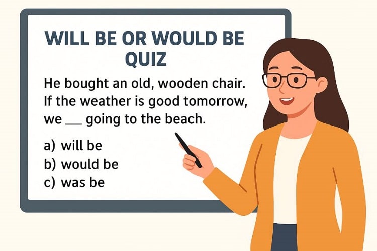 Will be or Would be quiz