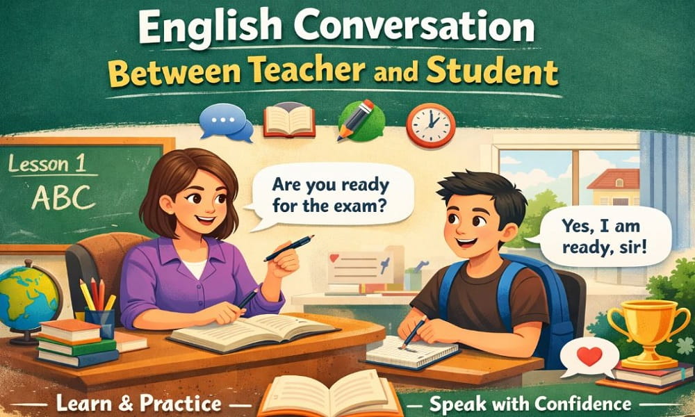 English Conversation between Teacher and Student