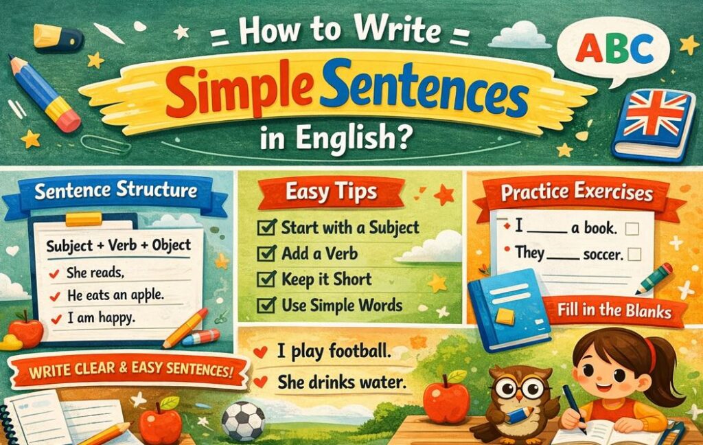 How to Write Simple Sentences in English? Full Guides