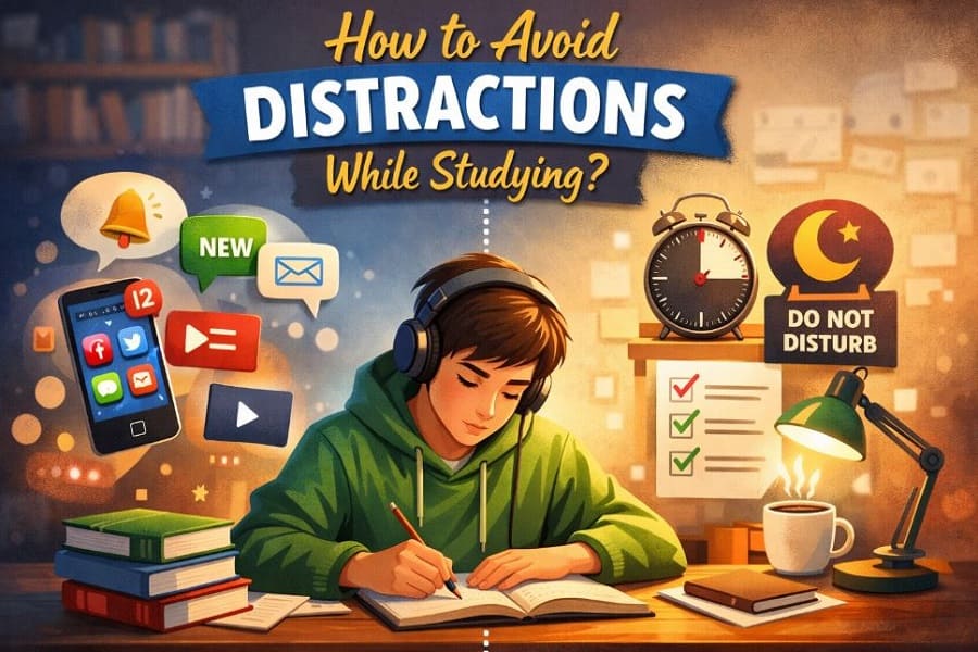 How to Avoid Distractions while studying?
